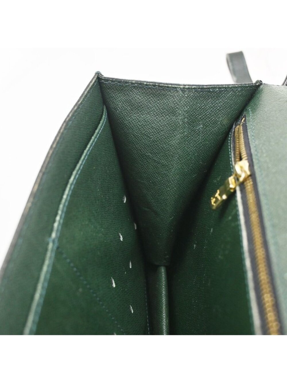 Louis Vuitton Clutch Pochette Deep Green Taiga - Picture 12 of 15